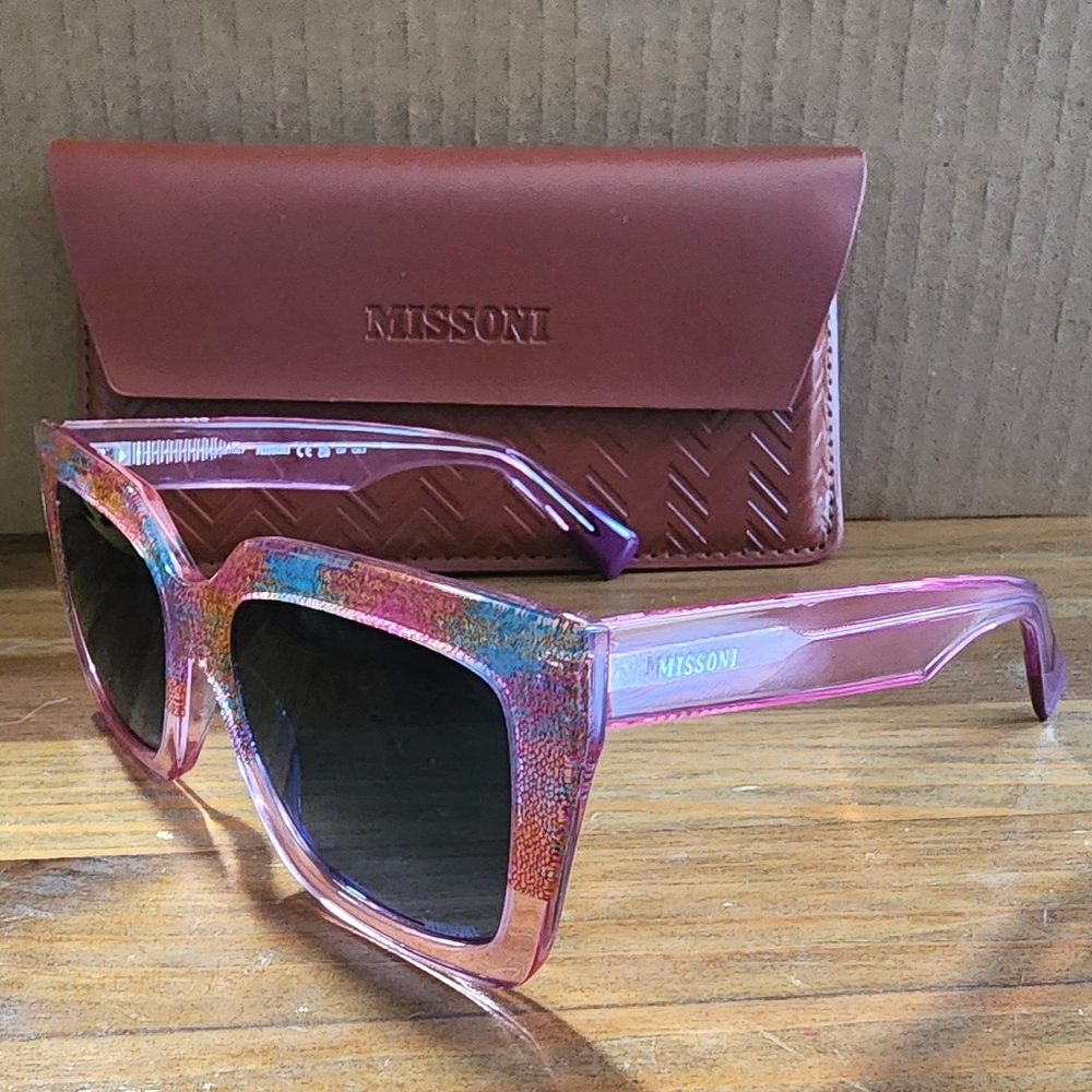 NEW Authentic Missoni Sunglasses Pink Multicolor MIS 0147/S QQ7 08